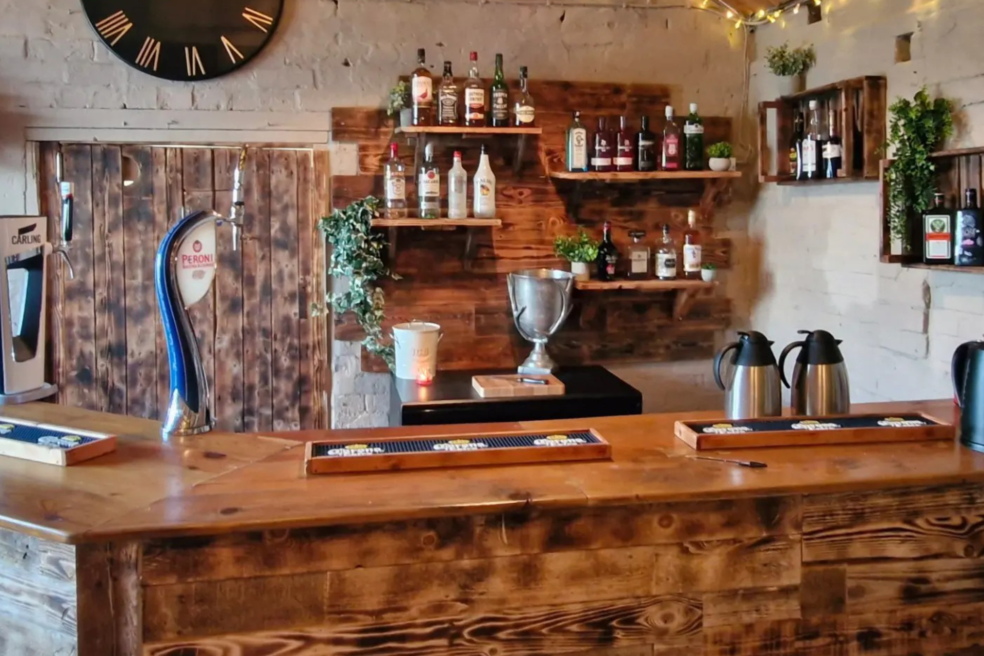 wedding bar area stainton manor wedding barns